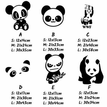 Sticker voiture panda