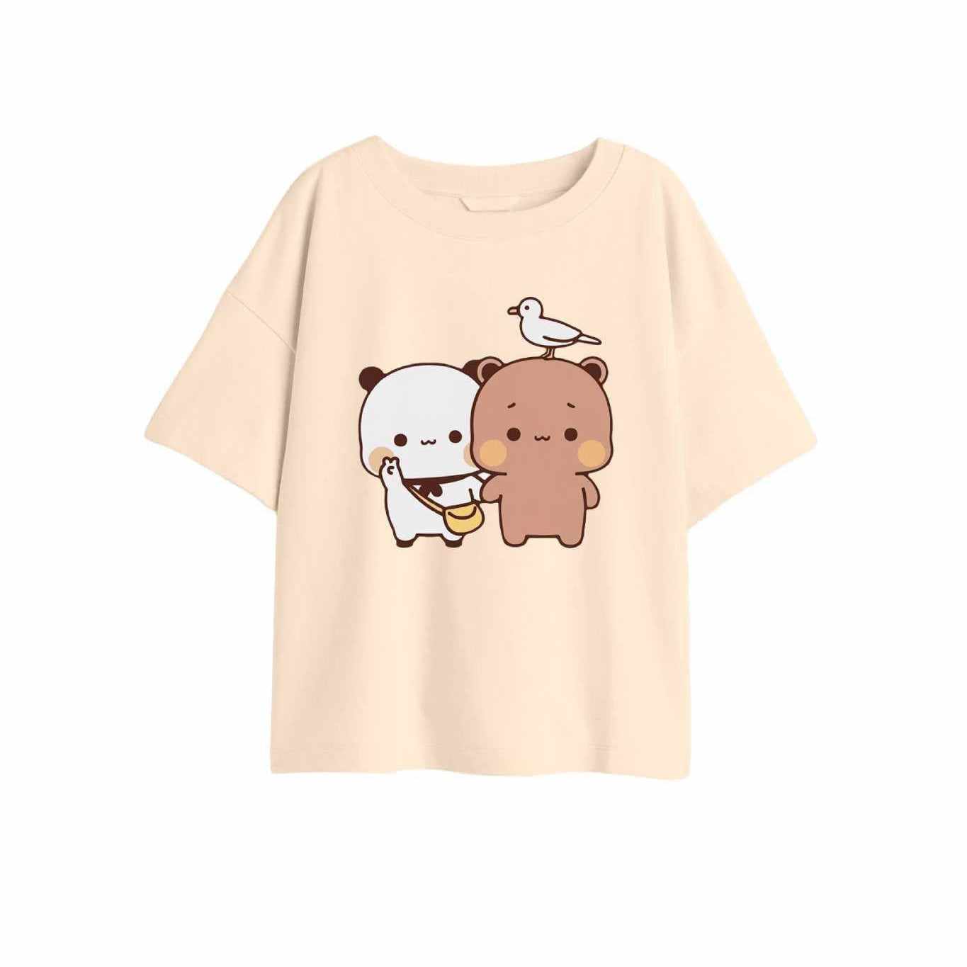 T shirt Coeur Panda