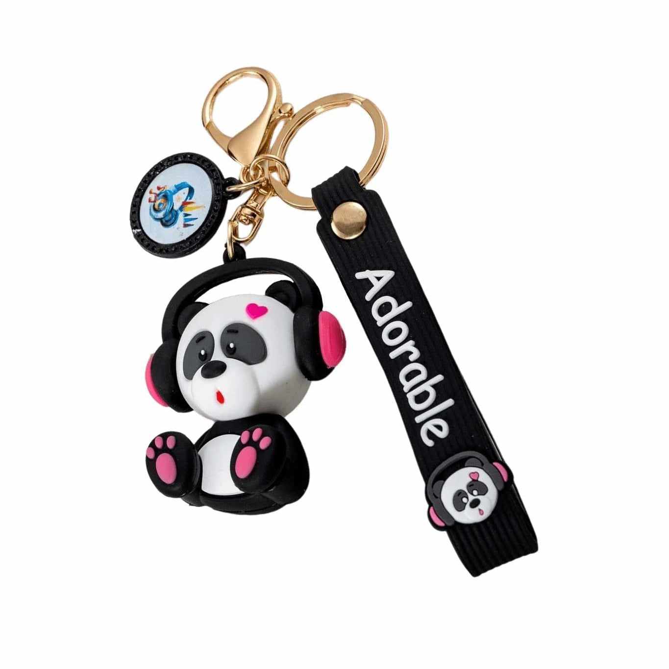 Porte clé Panda Casque 