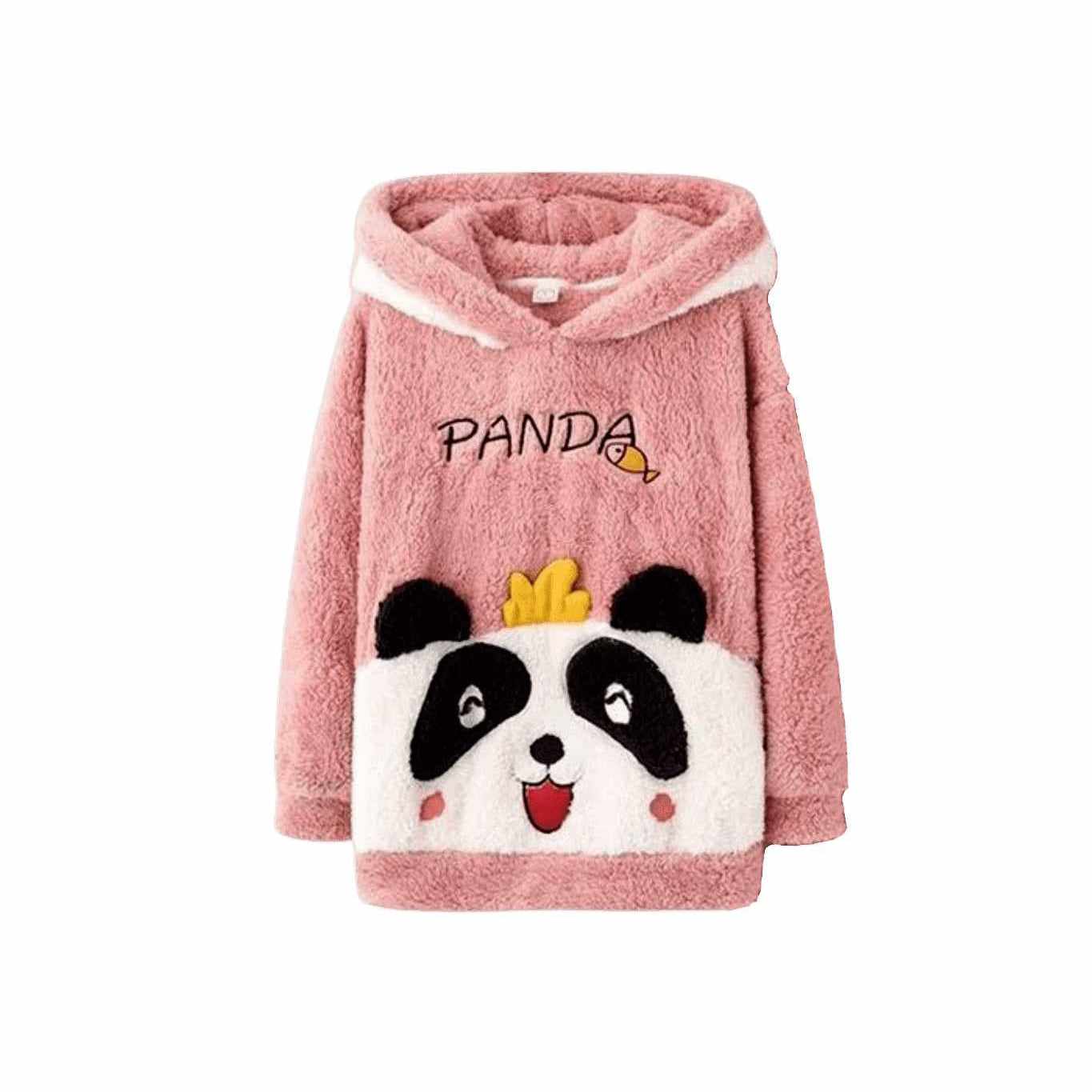 haut de pyjama panda rose