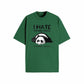 T shirt Panda Assoupis vert