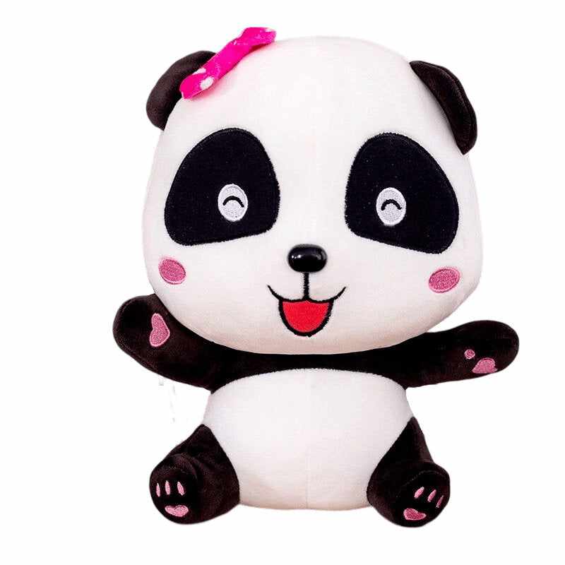 panda peluche rose