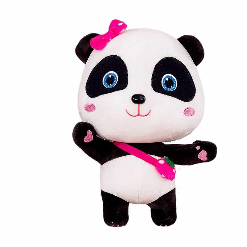 panda petite peluche rose